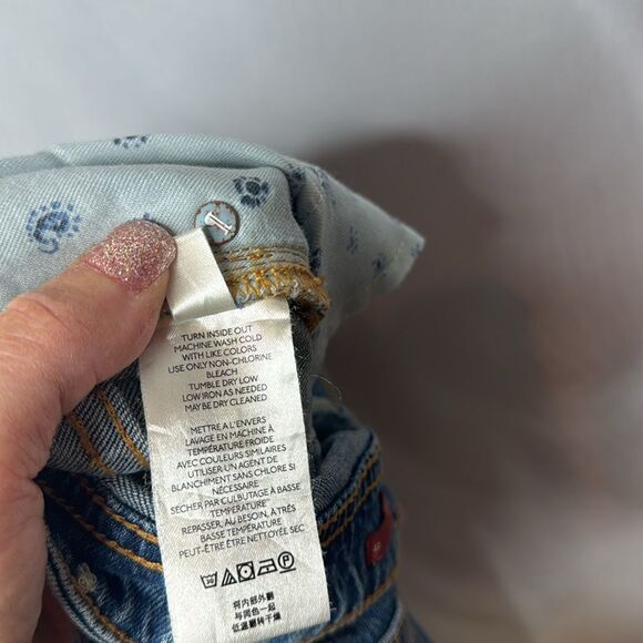 Pilcro Anthropology The Slim Boyfriend Patchwork Relaxed fit Jeans. Size 27. - Picture 12 of 13